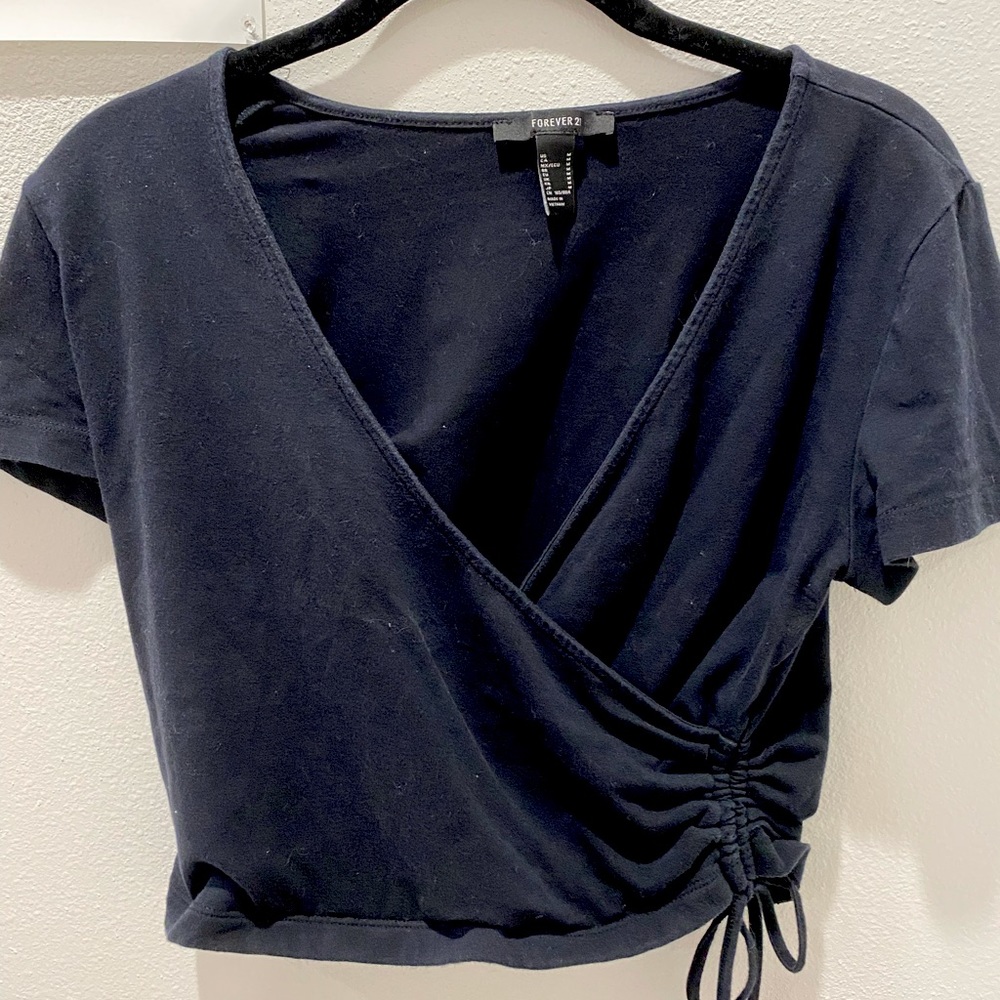 forever 21 black crop